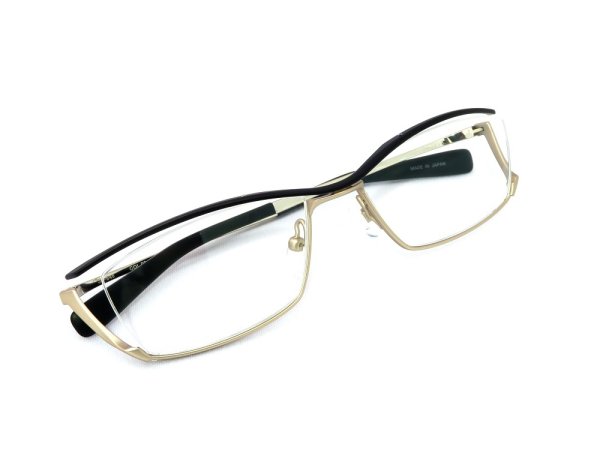 ジャポニスム JAPONISM メガネ JN-646 col.03 Black & White Gold