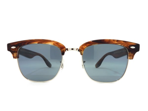 OLIVER PEOPLES サングラス ブルネロクチネリ Capannelle Oliver Capannelle Sunglasses in Dark Amber Smoke/Silver