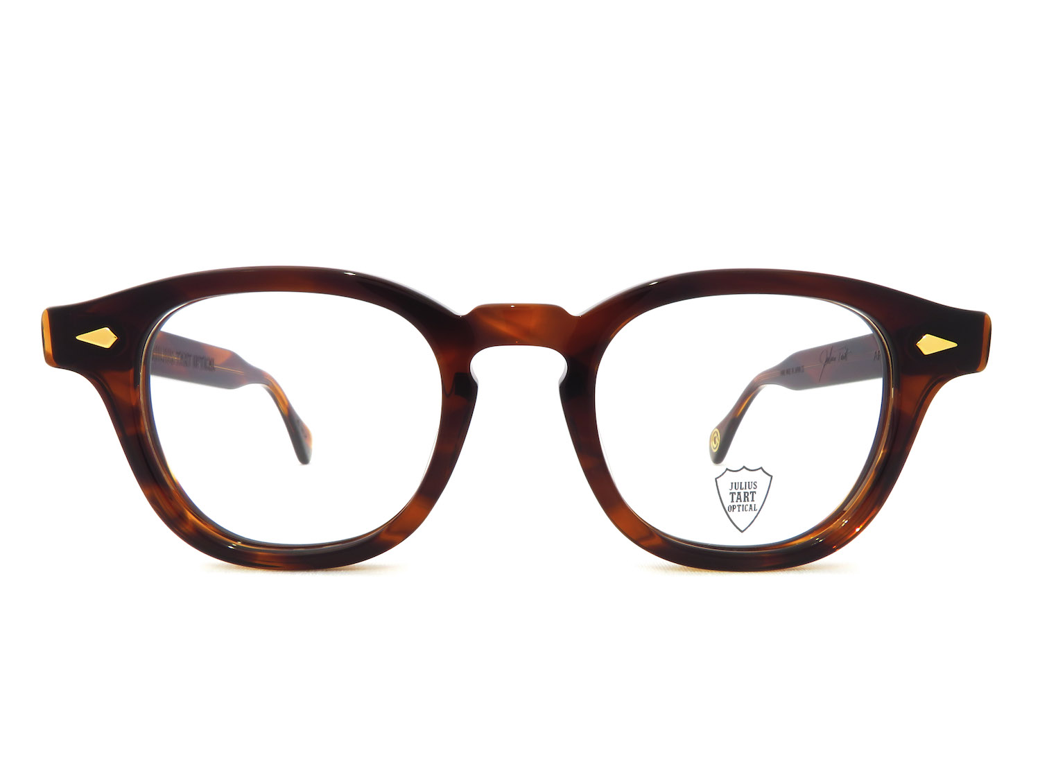 JULIUS TART OPTICAL LIMITED ジュリアスタートオプティカル リミテッド AR 46-22 Gold Demi Amber