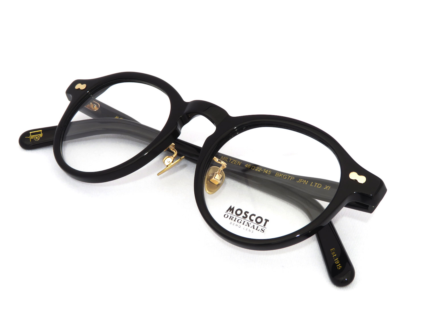 MOSCOT モスコット メガネフレーム MILTZEN size col.BKGTP JPN LTD XI