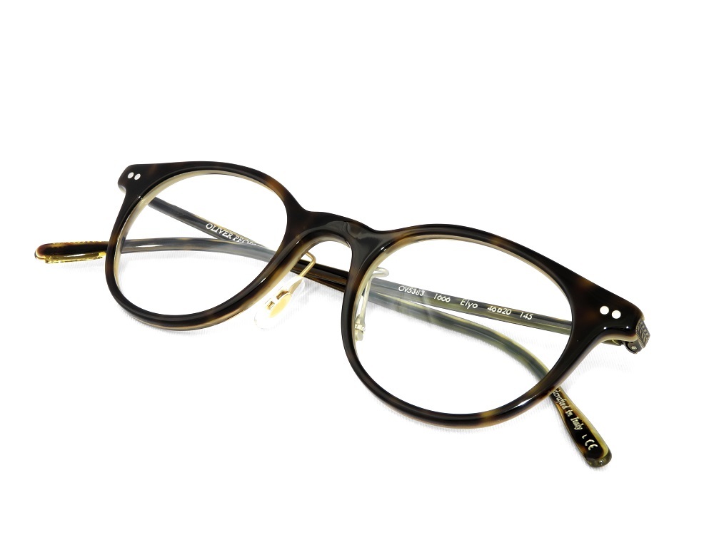 【新品未使用】Oliver Peoples メガネ　Elyo グレー　伊達メガネ