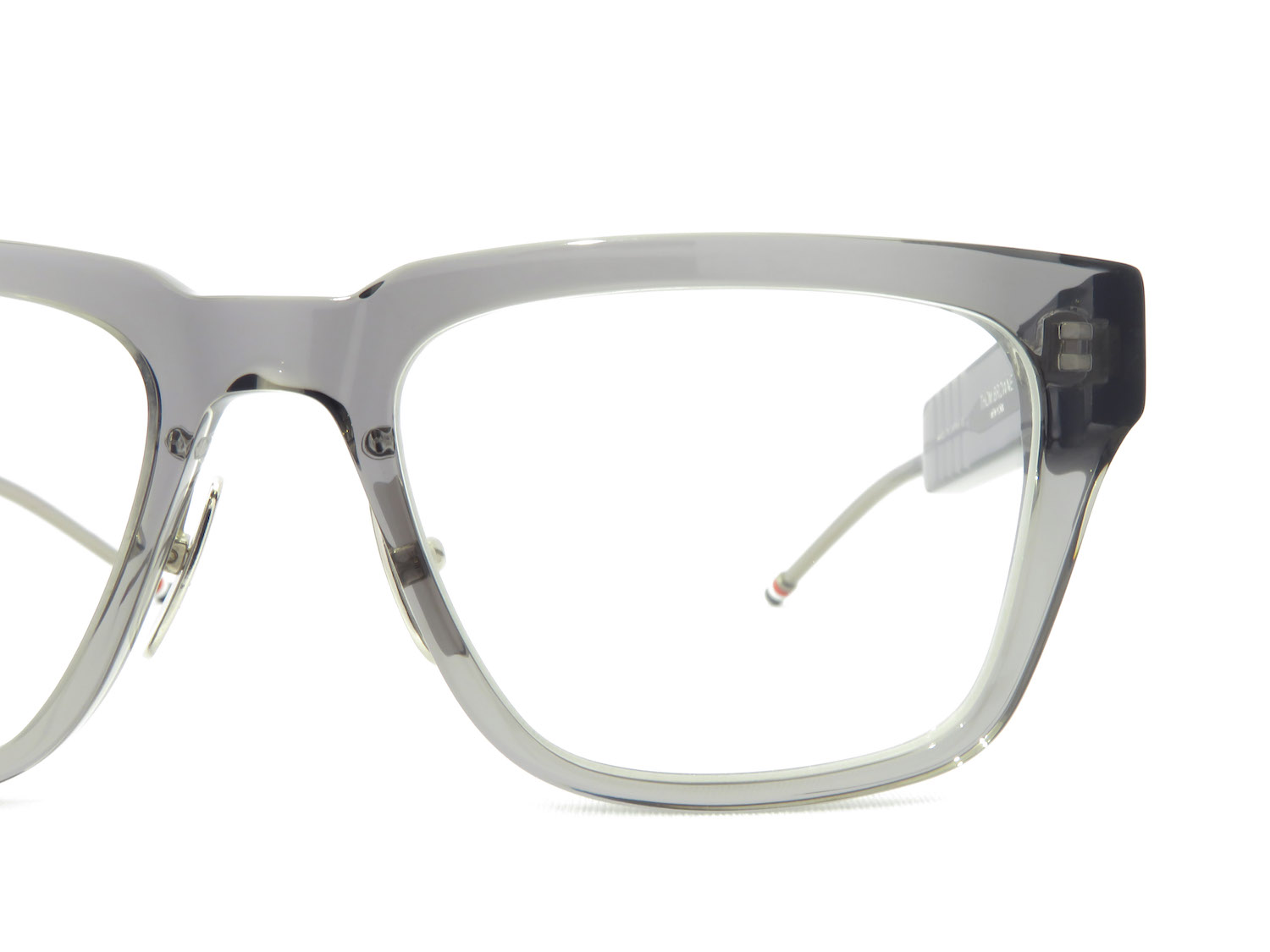 THOM BROWNE トムブラウン TBX715 クリアフレーム ウェリントン PC眼鏡 男女兼用 フレーム ギフト 送料無料 NEW ARRIVALTHOM BROWNE.TBX715-A AW2021｜岡山眼鏡店